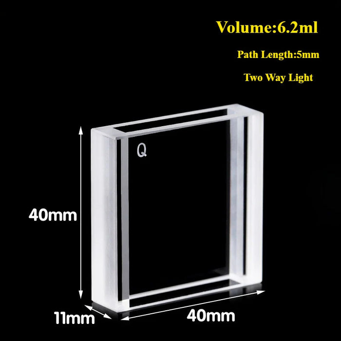 3.5/6.2ml Quartz Sample Flow Cells Quartz Cuvettes 3/5mm | NEXACULE - Flow Cuvettes