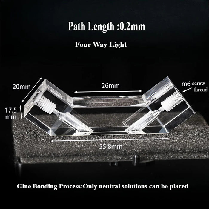 Quartz Flowing Cells Quartz 0.2mm Smaple Flowing Cuvettes | NEXACULE - Flow Cuvettes