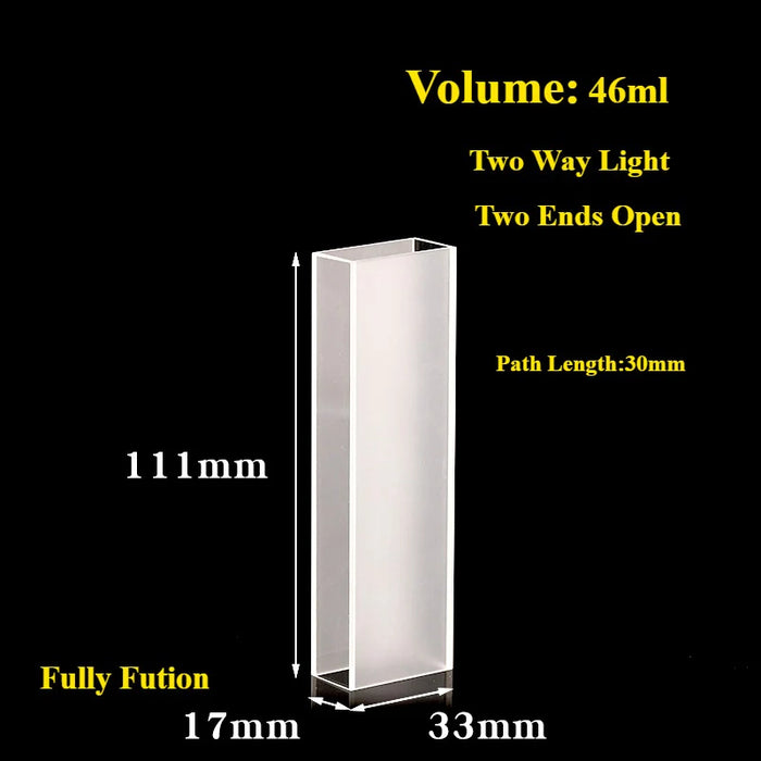 Quartz Cuvette Two Ends Open Flow Through Quartz Cells | NEXACULE - Flow Cuvettes