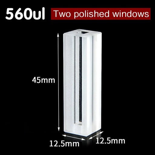 560ul Micro Quartz Cuvette with Lid 4mm Two Polished Windows| NEXACULE - UV Quart Cuvettes