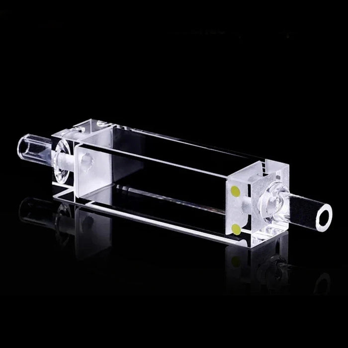 3.5ML Quartz Fluorescence Flow Cuvette Cell with Glass Tube | NEXACULE - Sealed Cuvettes