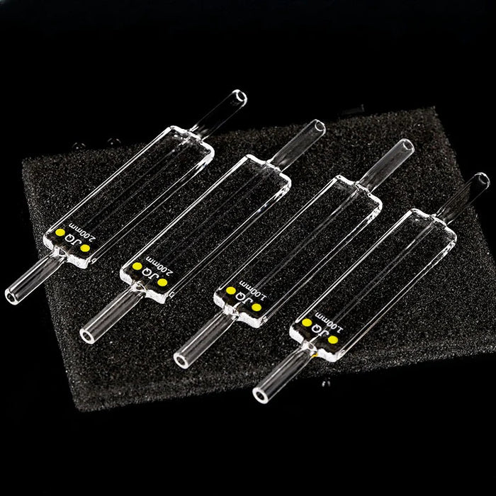 Quartz Micro Flow Cell 10mm Quartz Cuvettes Two Way Light  | NEXACULE - Flow Cuvettes
