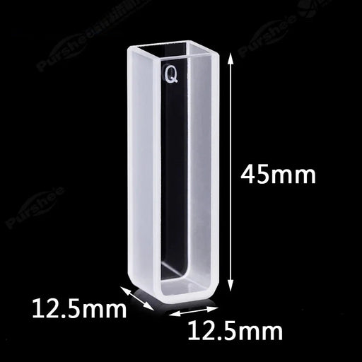 3.5ml Standard Quartz Cuvettes Corrosion Resisting 2pcs | NEXACULE - UV Quart Cuvettes