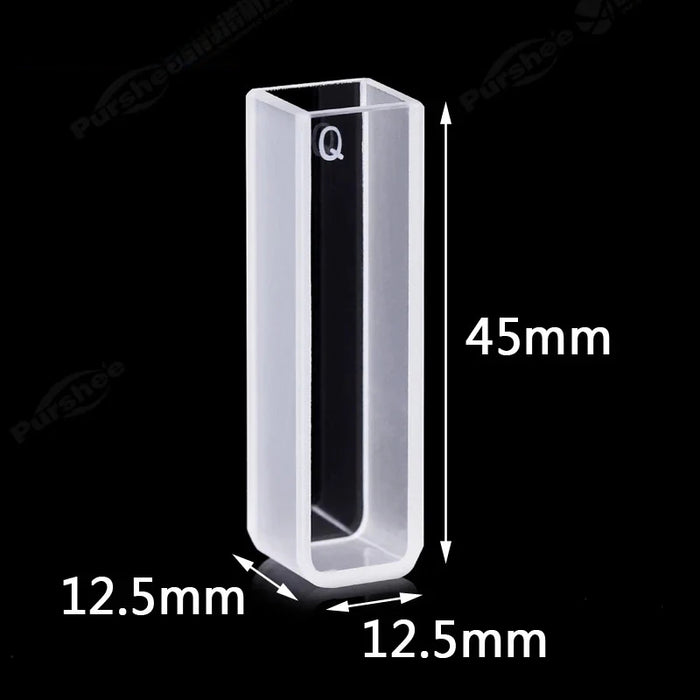 3.5ml Standard Quartz Cuvettes Corrosion Resisting 2pcs | NEXACULE - UV Quart Cuvettes