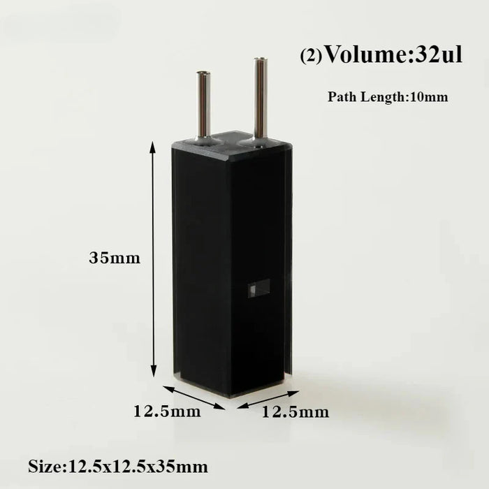 Quartz Fluorescence Flow Cuvette with Stainless Tube | NEXACULE - Flow Cuvettes