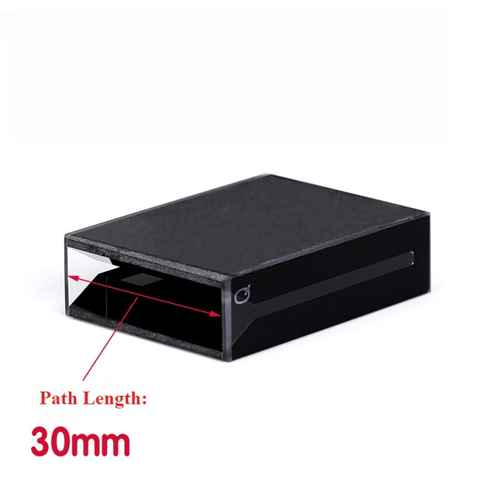 2100ul Sub-Micro Quartz Cell with Black Walls Two way Light | NEXACULE - Subminiature Cuvettes