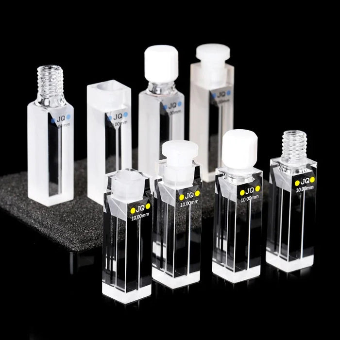 Quartz Cell with Stopper 10mm Trace Colorimetric Dish 350ul | NEXACULE - Sealed Cuvettes