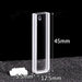 2pcs Quartz Cuvette Cells with Lid for Spectrophotometer Lab | NEXACULE - UV Quart Cuvettes