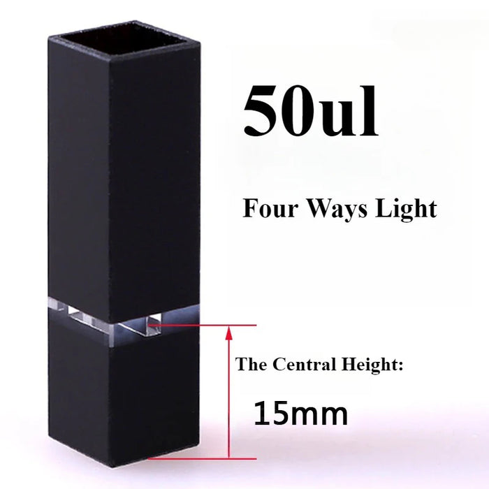 Sub-Micro Fluorescence Quartz Cell with Black Walls for Lab | NEXACULE - Subminiature Cuvettes