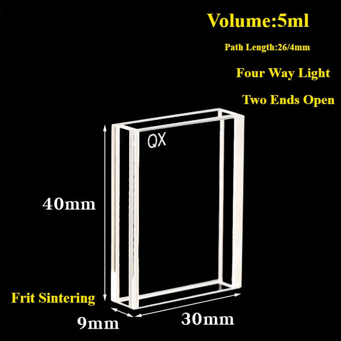 Quartz Cuvette Two Ends Open Flow Through Quartz Cells | NEXACULE - Flow Cuvettes