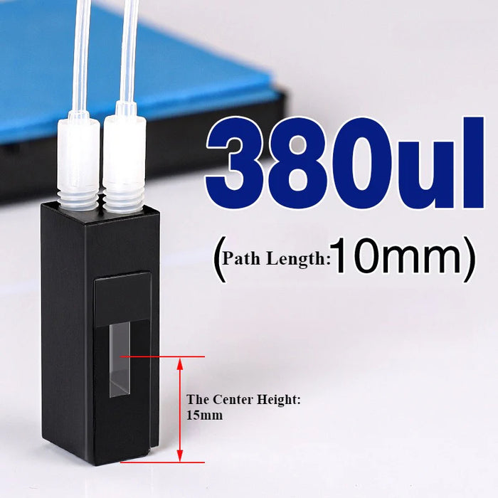 60ul-600ul Quartz Flow Cuvette Quartz Cell Two Way Light | NEXACULE - Flow Cuvettes