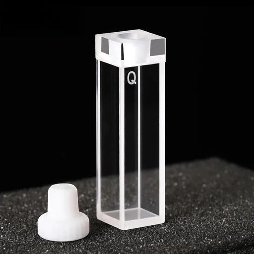 Standard Quartz Fluorescence Cuvette Cell with Stopper 10mm | NEXACULE - Sealed Cuvettes