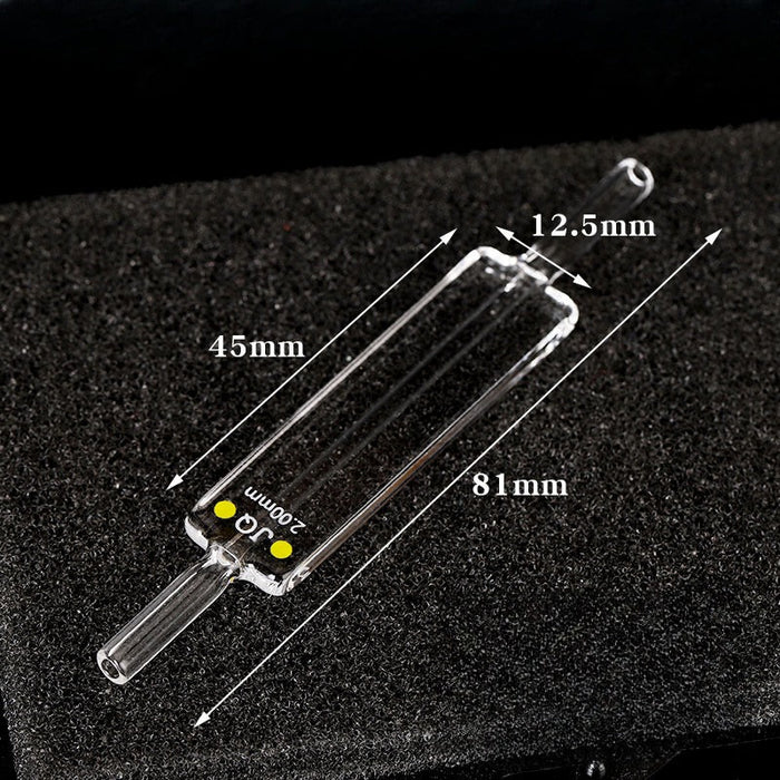 Quartz Micro Flow Cell 10mm Quartz Cuvettes Two Way Light  | NEXACULE - Flow Cuvettes
