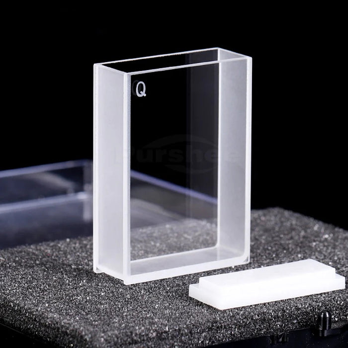 10.5ml Quartz Glass Cuvette Two Polished Windows | NEXACULE - UV Quart Cuvettes