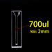 700ul Quartz Cuvettes Cells 10mm UV Four Way Light Slit 2mm| NEXACULE - Subminiature Cuvettes