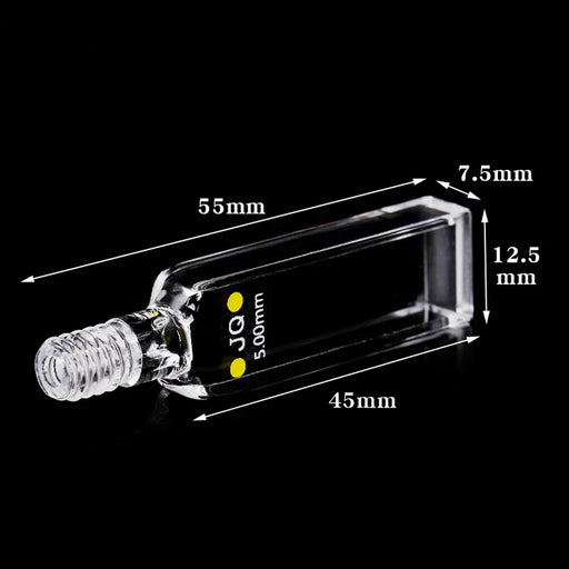 1050ul Quartz Cuvette Cell With Screw Cap 3mmTwo Way Light| NEXACULE - Sealed Cuvettes