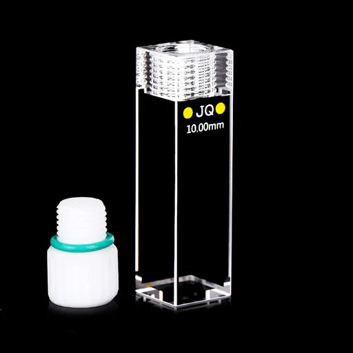 Quartz Fluorescence Cuvette Cell with Screw Cap 10mm for Lab| NEXACULE - Sealed Cuvettes
