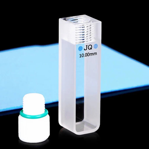3.5ml Quartz Cuvette Cell with Screw Cap Sealed Cuvette10mm | NEXACULE - Sealed Cuvettes