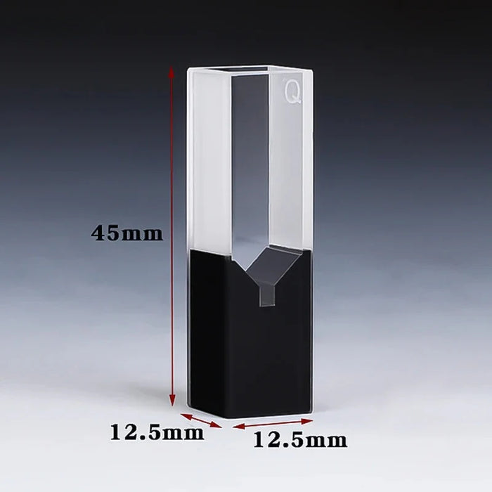 Sub-Micro Quartz Cell with Black Walls and Lid | NEXACULE - Subminiature Cuvettes