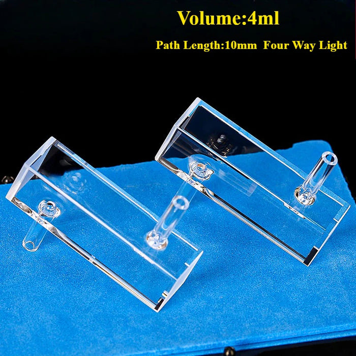4ml Quartz Flow Cells 10mm Quartz Cuvettes Four Way Light | NEXACULE - Flow Cuvettes
