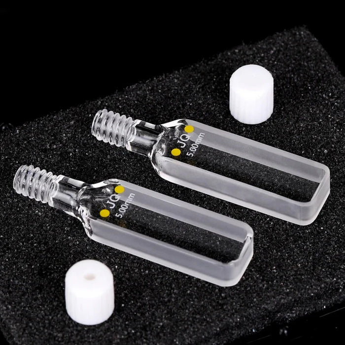 Quartz Cuvettes UV Cell with Screw Cap Colorimetric Dish| NEXACULE - Sealed Cuvettes